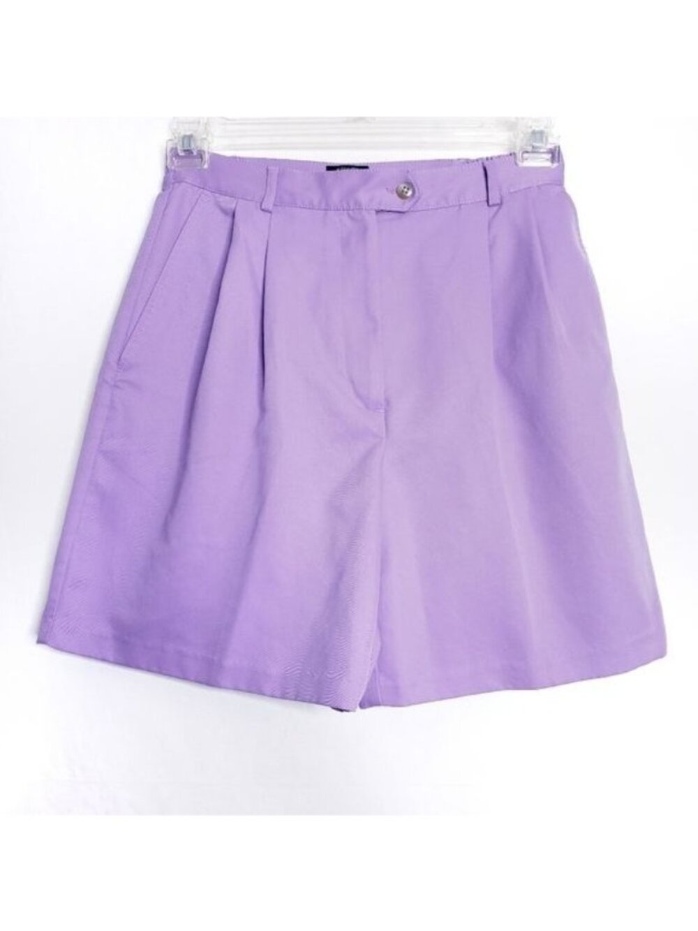 Izod Purple X-Tra Dry Pleated High Waisted Casual Shorts Women's Size 8